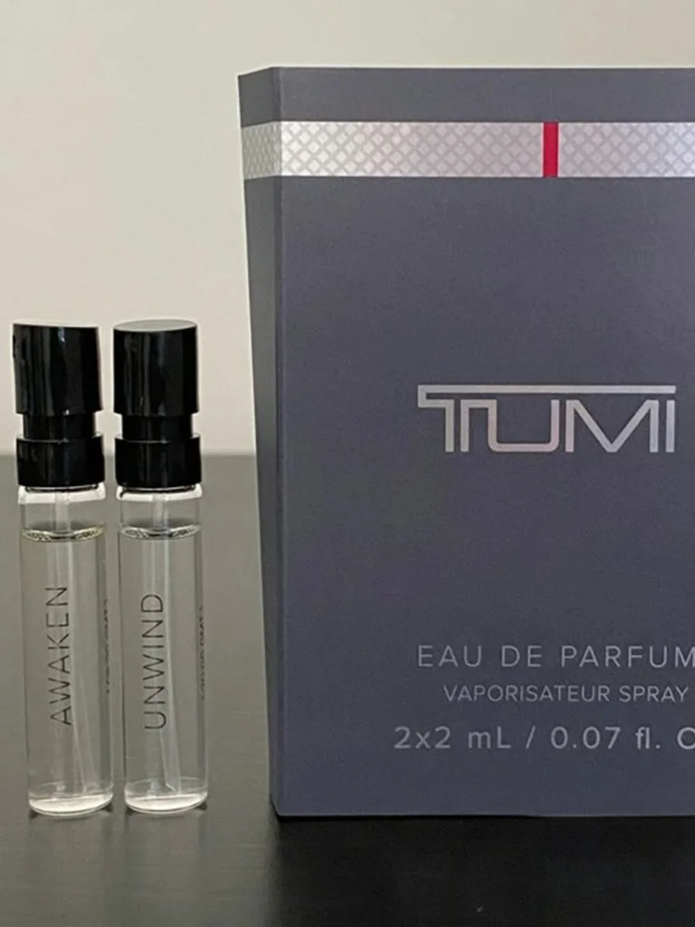 Tumi Awaken + Unwind Samples Spray vials  🏷 Travel